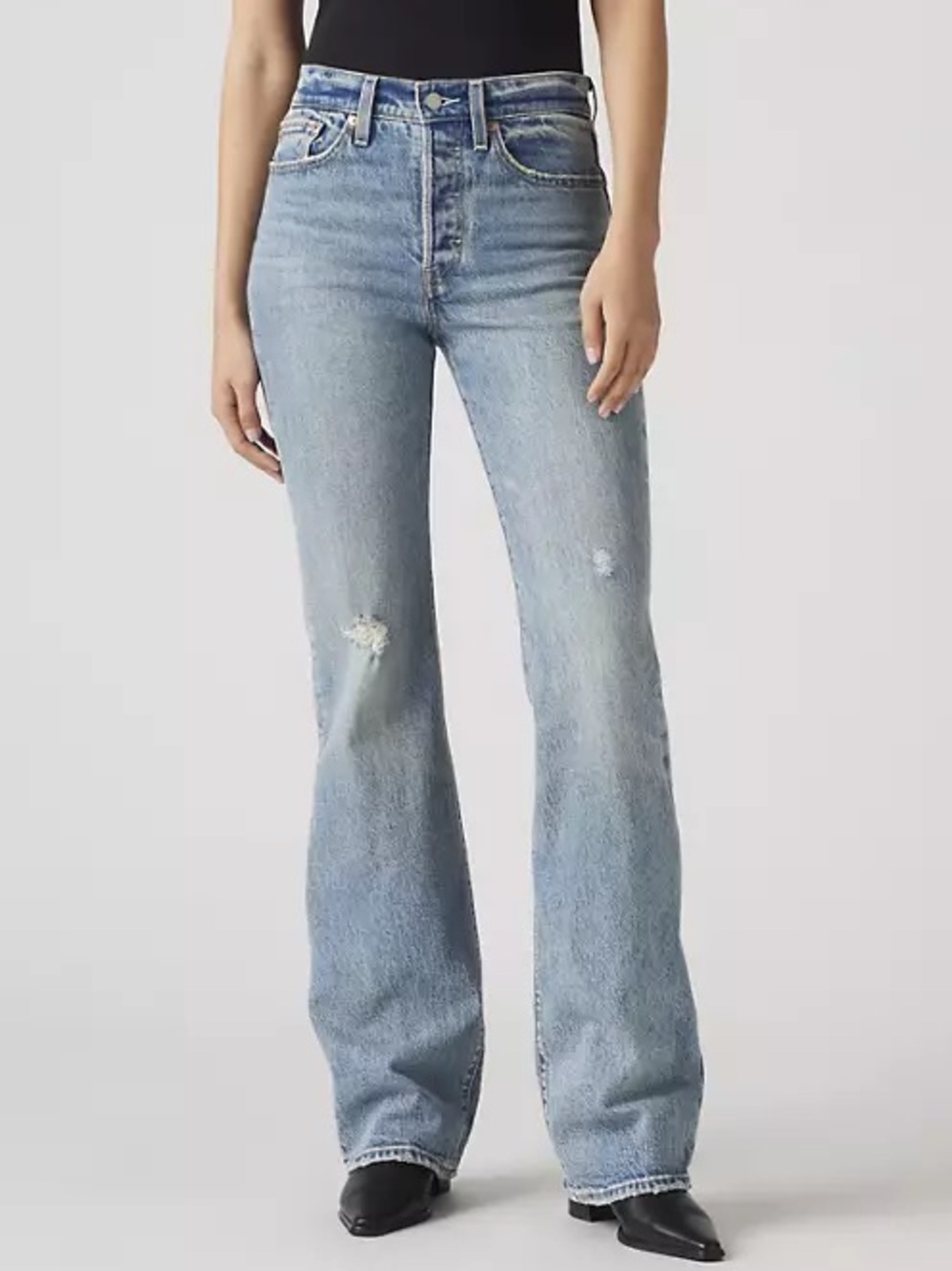 Levis Wedgie Bootcut Jeans Womens Size 30x34 Medium Wash High Rise Western NWT